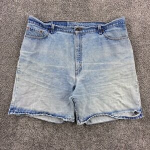 Vintage Levi's 522 Denim Shorts Women's 20 Light Wash Tapered Fit Jeans Jorts